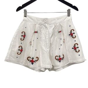 Fillyboo Mesh Lace Overlay Cross Stitch White Cotton Short Size Medium